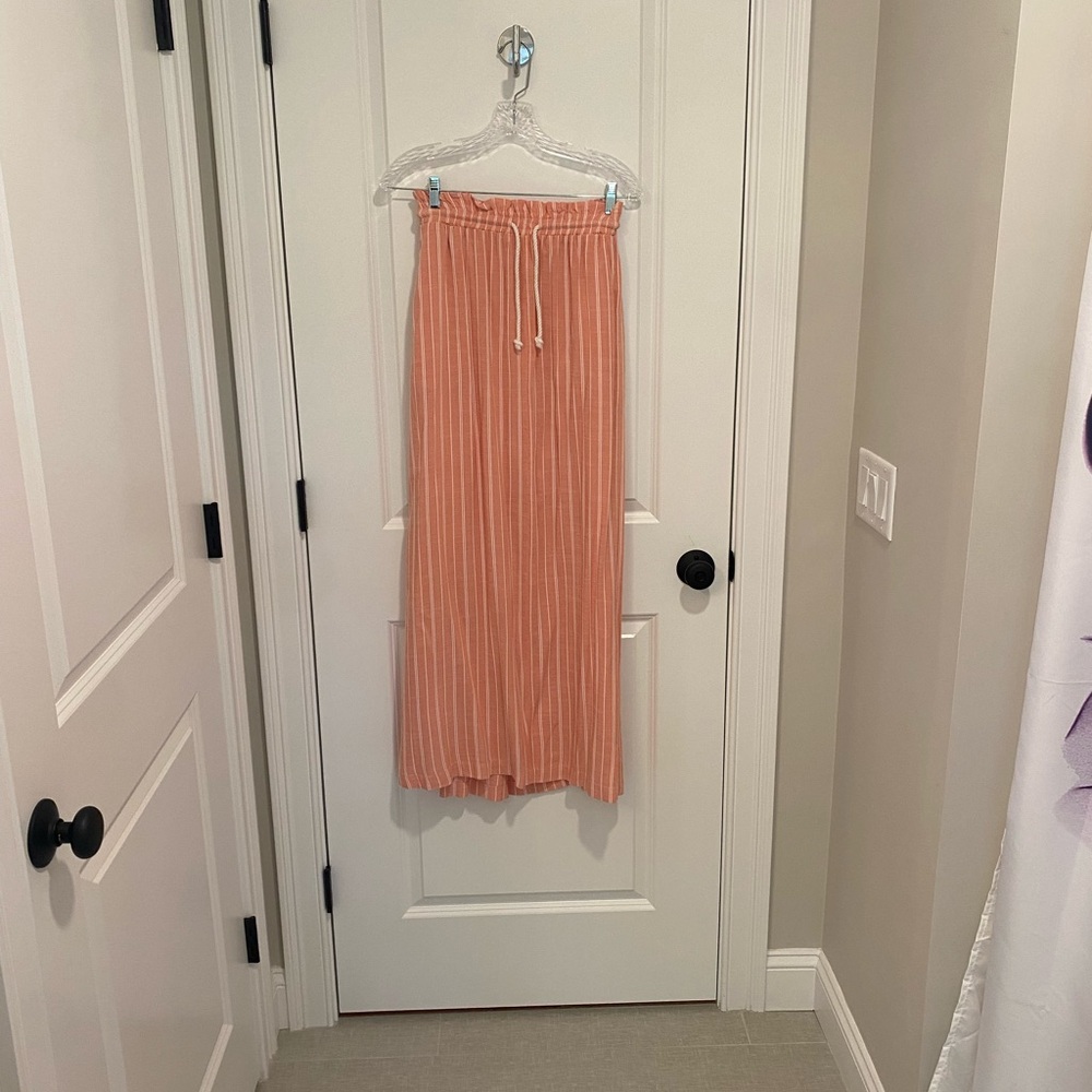 Drawstring waist maxi skirt by Splendid